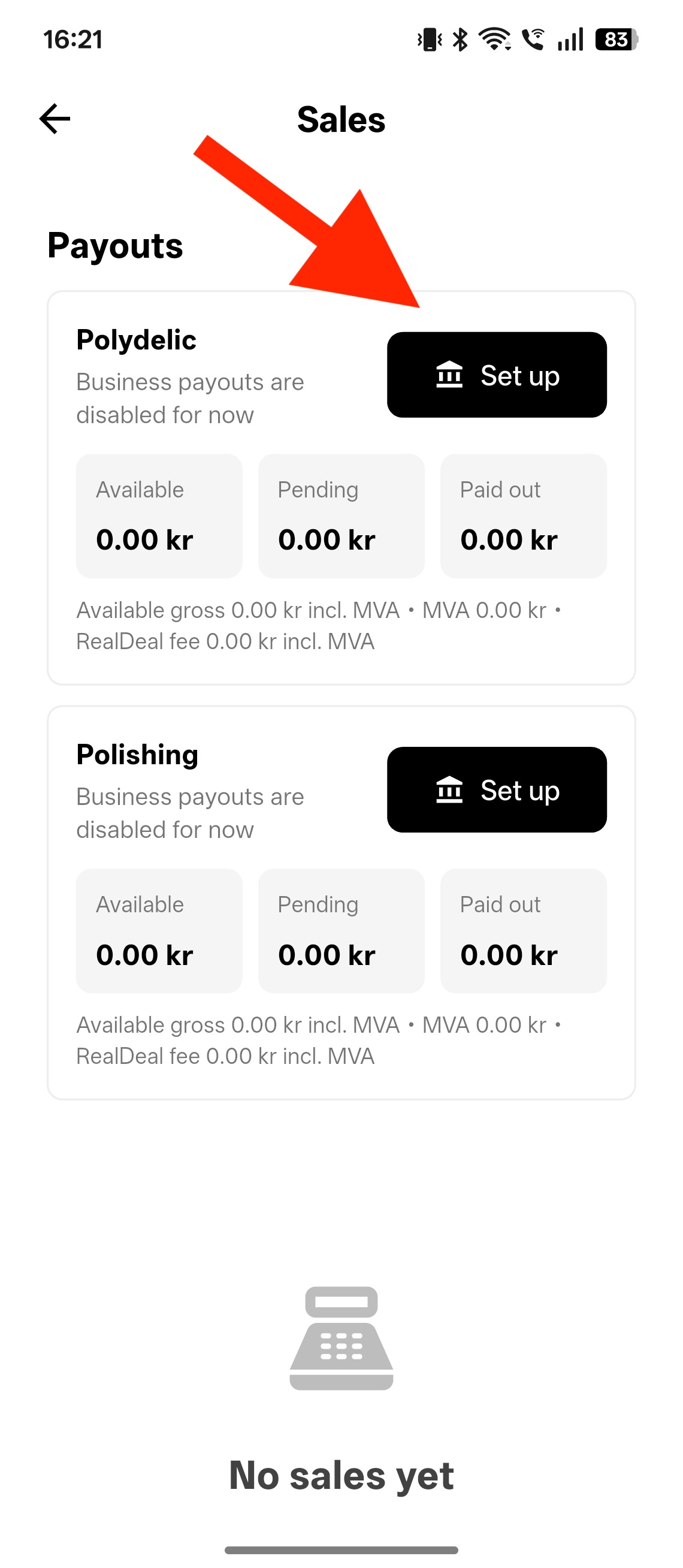 Request payout